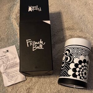 Black and White French Bull Thermos